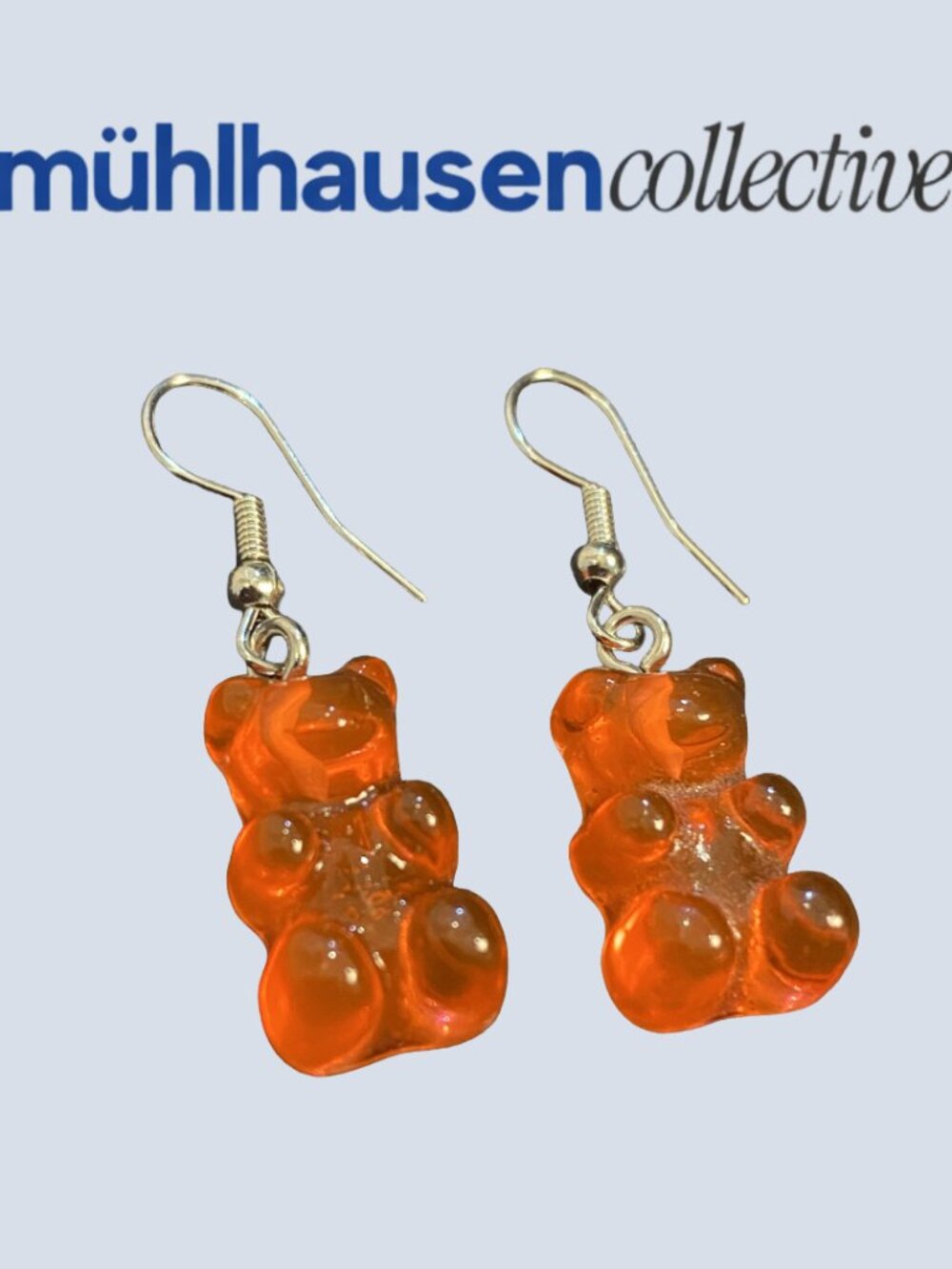 mühlhausen collective Orange Gummy Bear Dangle Earrings